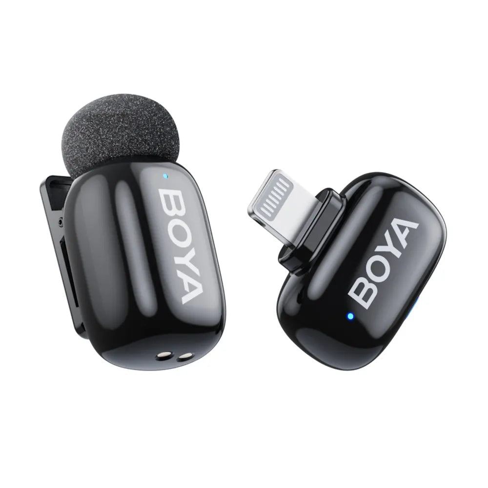Microfone de lapela sem fio BOYA mini para Android/Tablets/PC com plugue USB C, redução de ruído