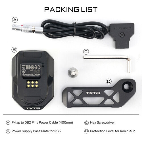 Placa de base de fonte de alimentação Tilta para cardãs DJI selecionados TGA-PBP