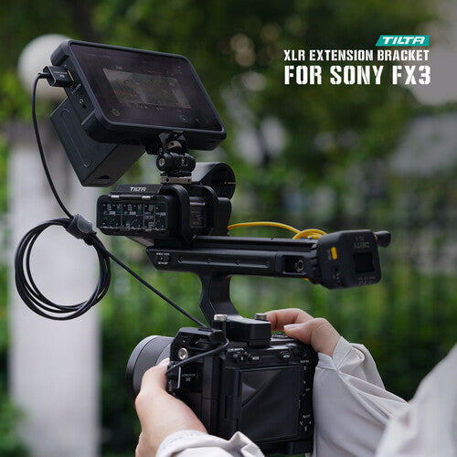 Tilta XLR Extension Bracket for Sony XLR-H1 Top Handle (Black)TA-T13-XLR-B XLR