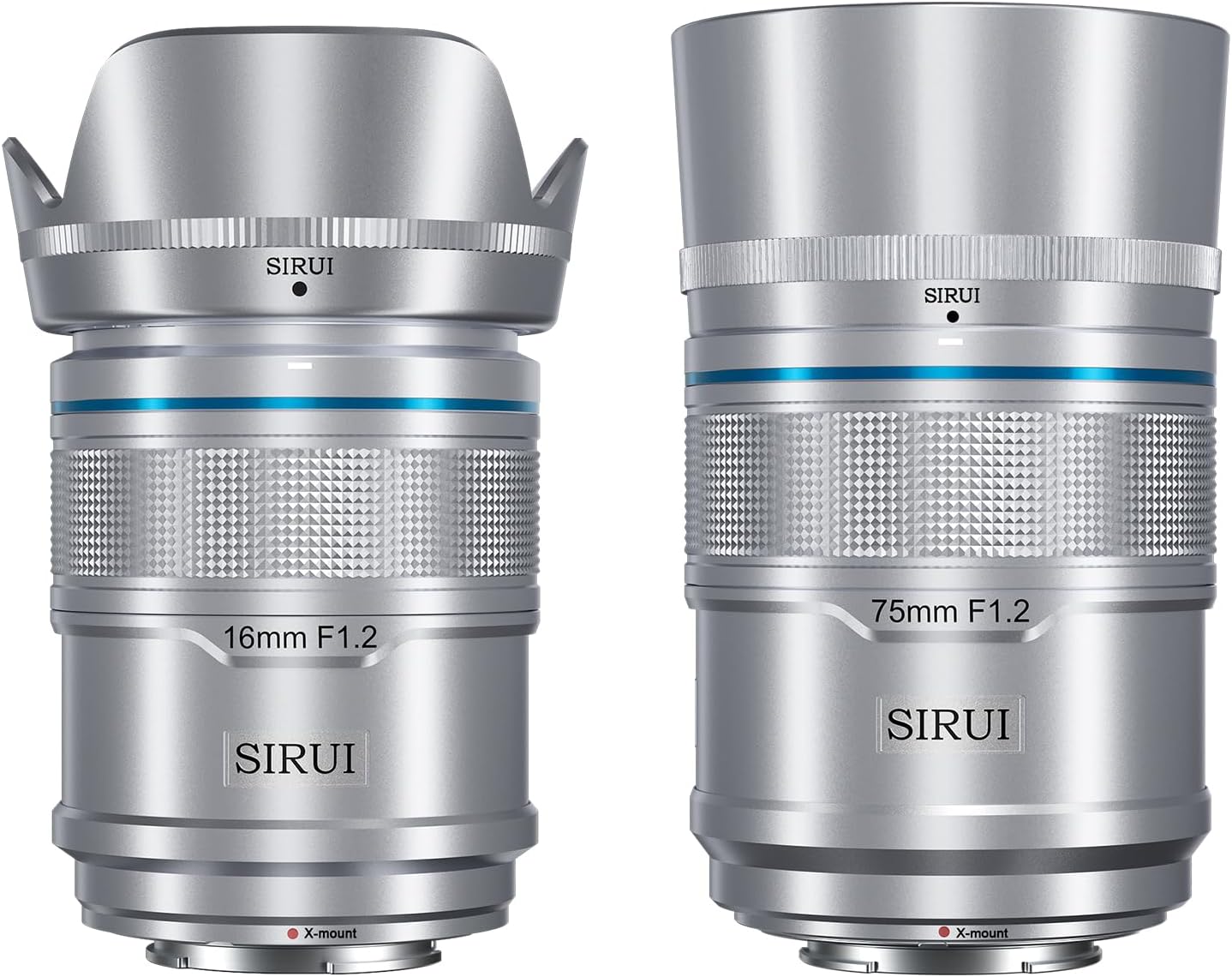 Conjunto de lentes de foco automático APS-C SIRUI Sniper 16 mm, 23 mm, 33 mm, 56 mm e 75 mm, lente grande angular F1.2