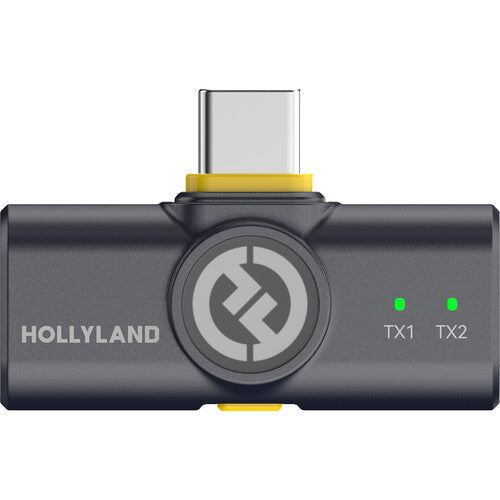 Sistema de microfone sem fio Hollyland LARK M2 DUO para 2 pessoas com conector USB-C