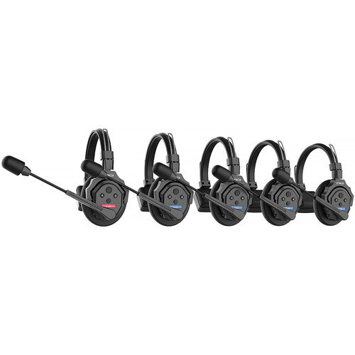 Sistema de intercomunicação sem fio Synco X-Talk X5 com 5 fones de ouvido de ouvido único (2,4 GHz)