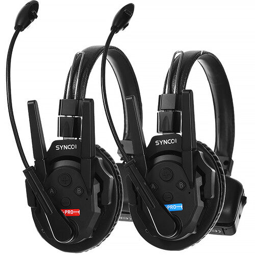 Sistema de intercomunicação sem fio Synco Xtalk XPro2 com 2 fones de ouvido de ouvido único (2,4 GHz)