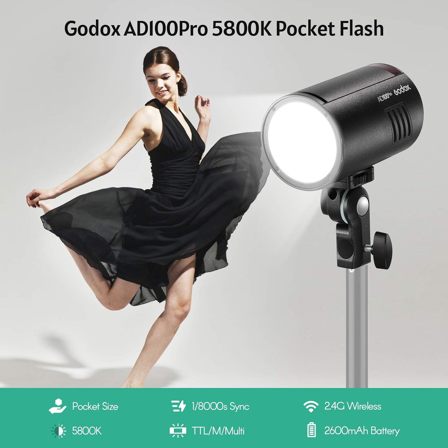 GODOX AD100Pro Pocket Studio Flash Light