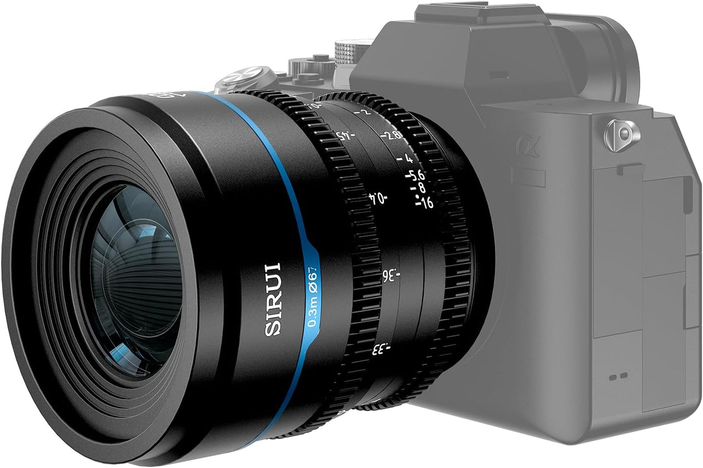 SIRUI Night Walker 75mm S35 Telephoto Cine Lens, T1.2 Large Aperture Manual Focus Lens