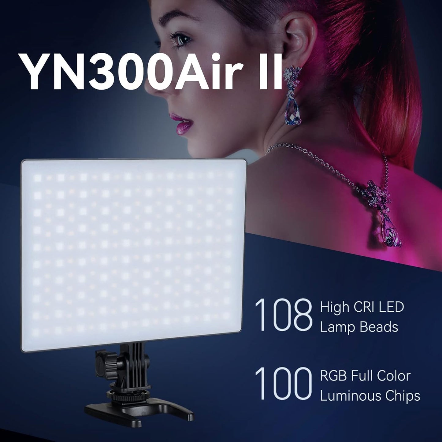 Painel de luz de vídeo LED YONGNUO YN300 Air II
