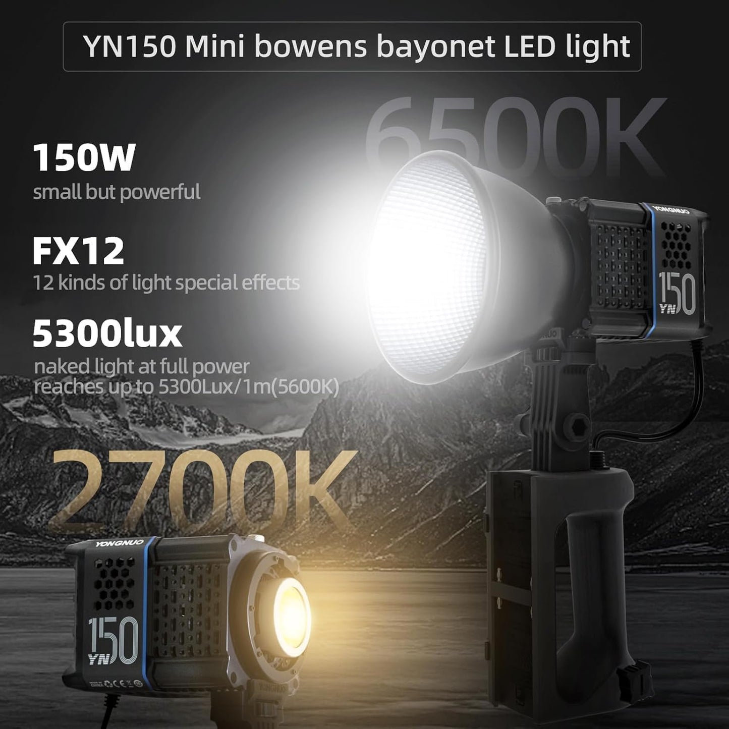 Conjunto de luzes de vídeo LED YONGNUO YN150 150W