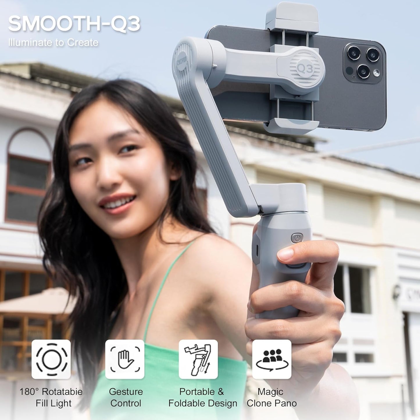 Zhiyun Smooth Q3, estabilizador de cardan de 3 eixos