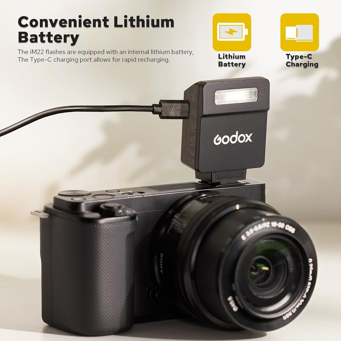 Flash para câmera Godox iM22