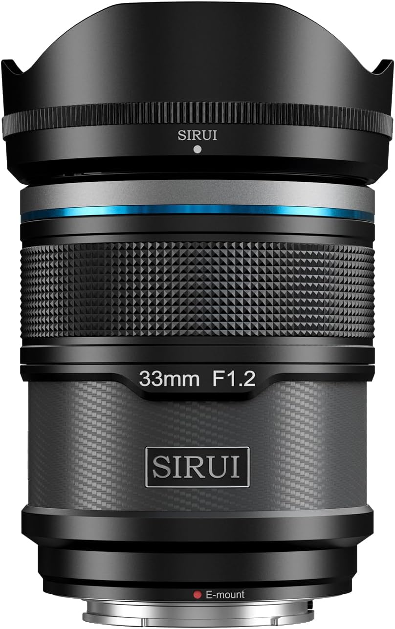 Conjunto de lentes de foco automático APS-C SIRUI Sniper 16 mm, 23 mm, 33 mm, 56 mm e 75 mm, lente grande angular F1.2