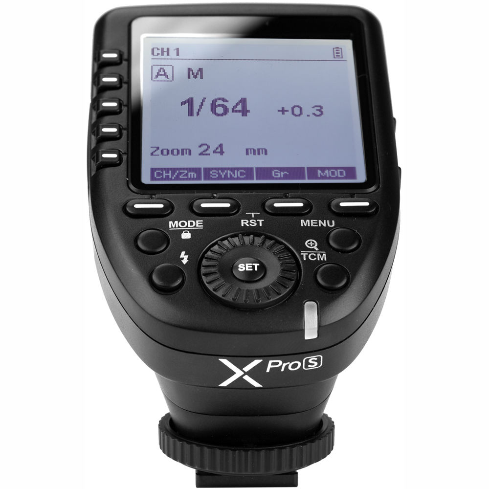 Godox Xpro-S para Sony TTL Disparador de Flash Sem Fio 1/8000s HSS TTL-Conversão-Função Manual Tela Grande Design Inclinado 5 Botões de Grupo Dedicados 11 Funções Personalizáveis