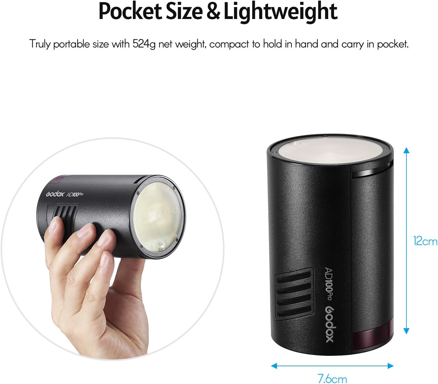 GODOX AD100Pro Pocket Studio Flash Light