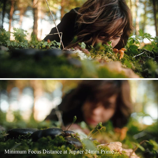 Lente prime cinematográfica SIRUI 24 mm Jupiter Macro T2 Full-Frame