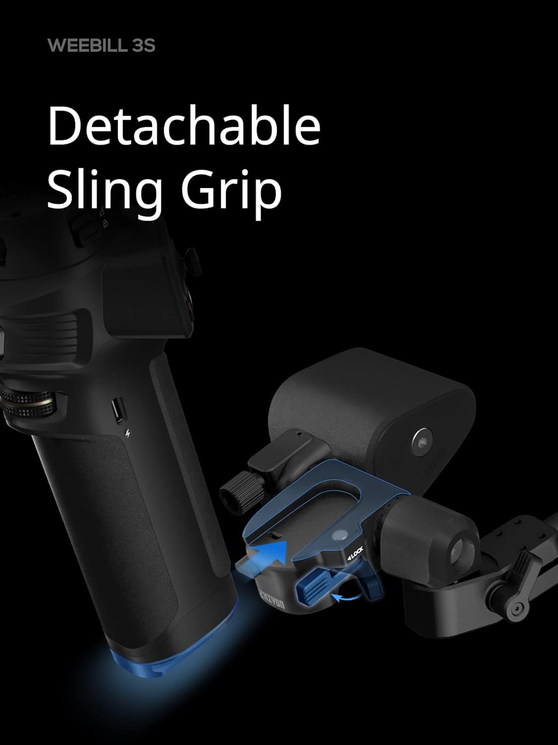 Estabilizador de Gimbal ZHIYUN Weebill 3S para Câmera DSLR e Mirrorless