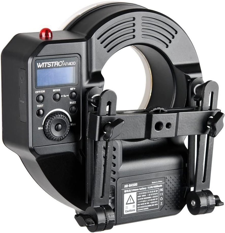 Flash de anel leve Godox Wistro AR400