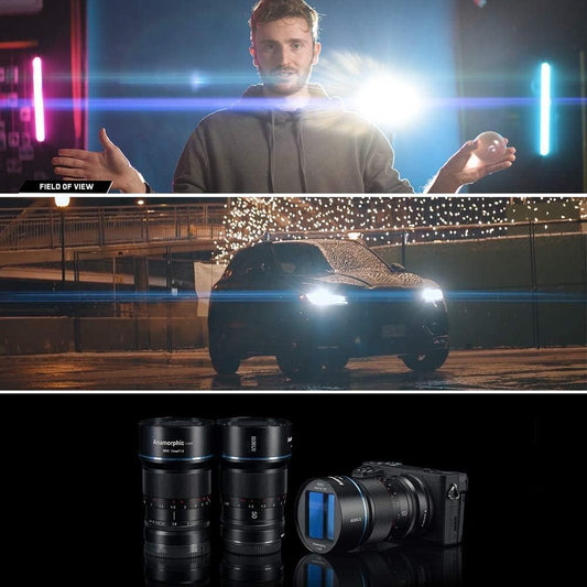 SIRUI 50mm F1.8 1.33X S35 Anamorphic Lens Blue Flare Tax Free