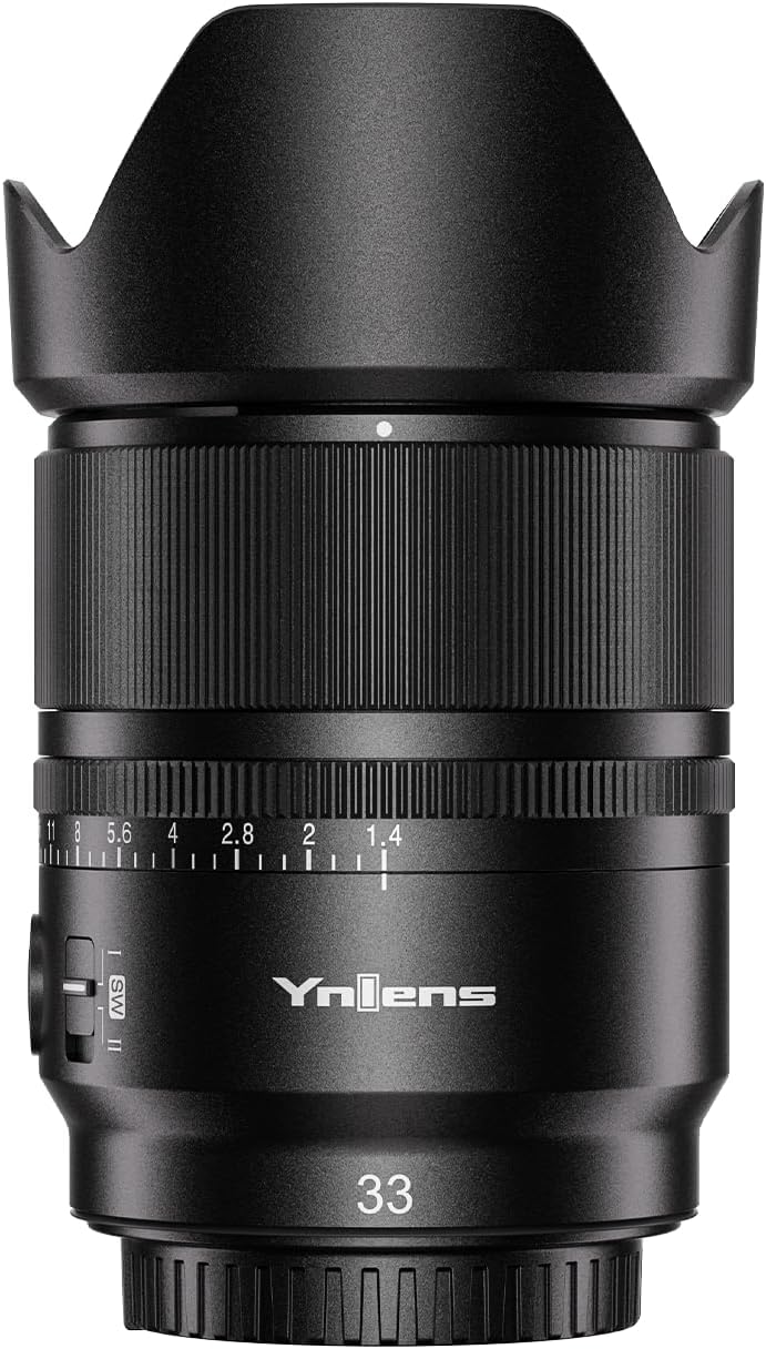 Lente YONGNUO YN33mm F1.4 com controle remoto