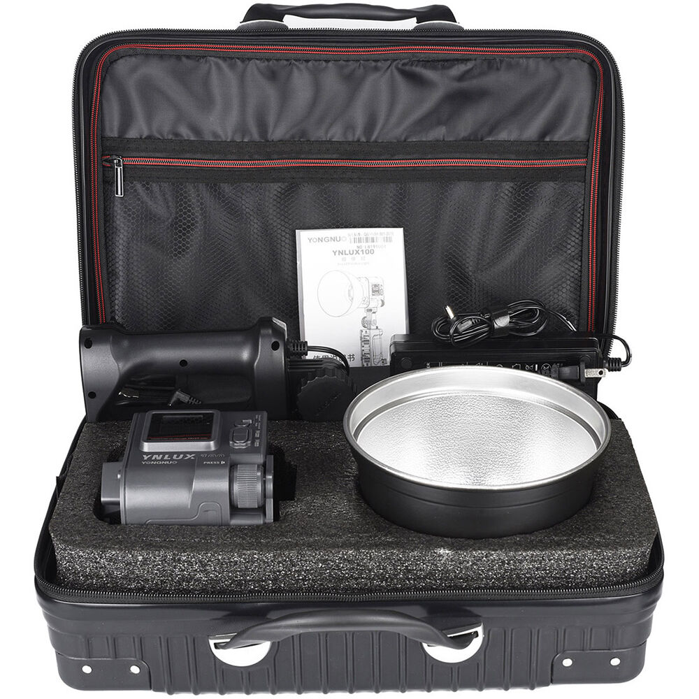 Kit de luz LED bicolor portátil Yongnuo YNLUX100 com plugue UE de 220 V