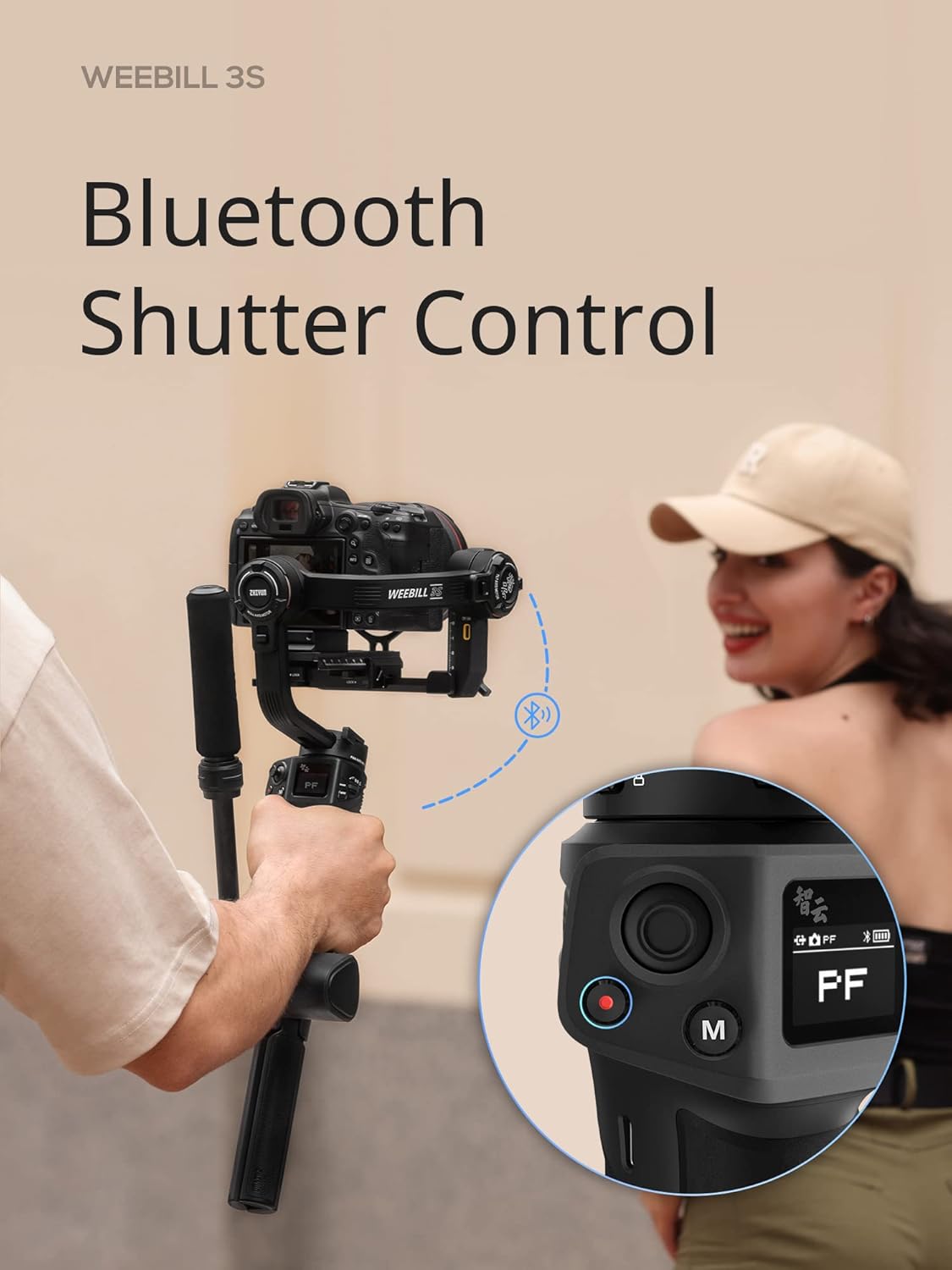 Estabilizador de Gimbal ZHIYUN Weebill 3S para Câmera DSLR e Mirrorless