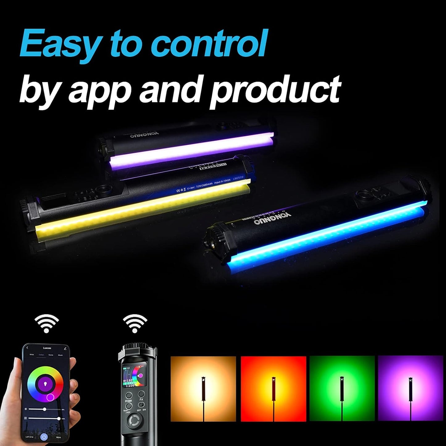 YONGNUO YN360mini RGB LED Luz de Vídeo Bastão