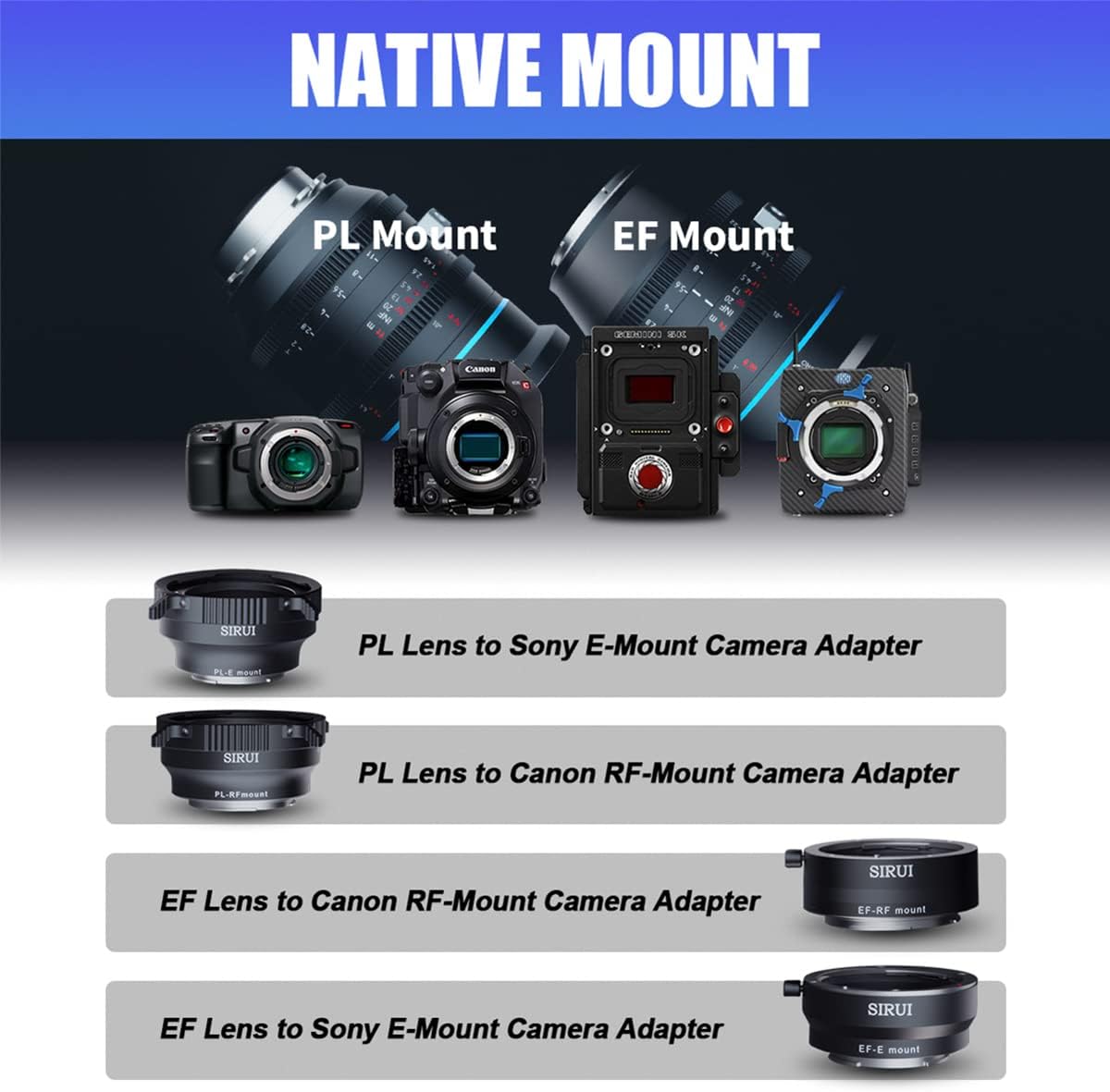 SIRUI 50mm Jupiter Macro T2 Full-Frame Cine Prime Lens (EF Mount)(PL Mount)
