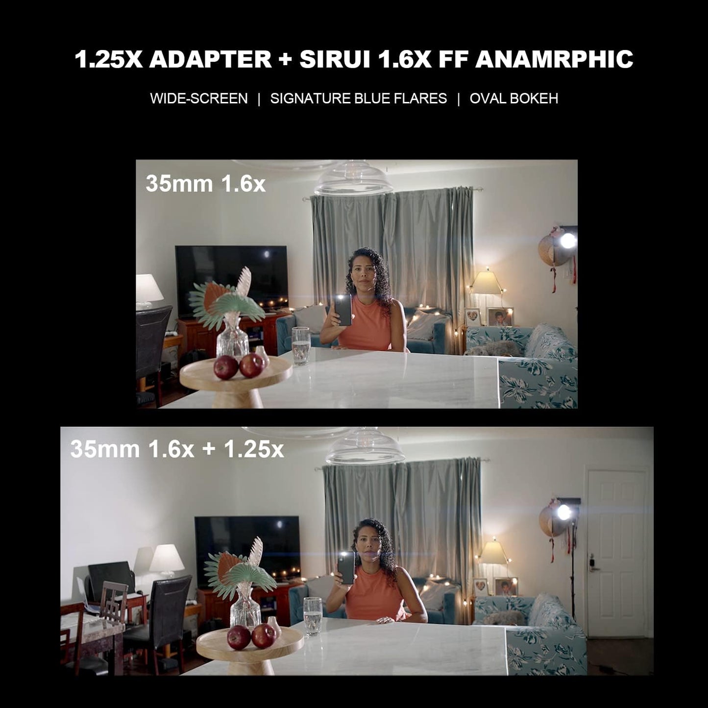 SIRUI 1.25x T2.9 Anamorphic Adapter for Venus Series Lenses with Front Single Focus