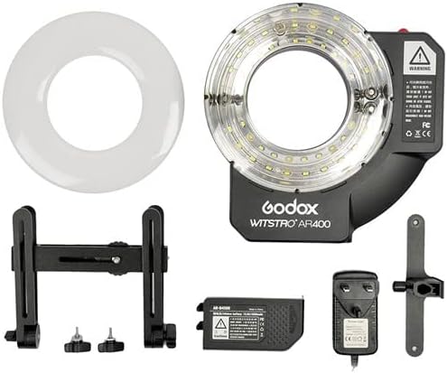 Flash de anel leve Godox Wistro AR400