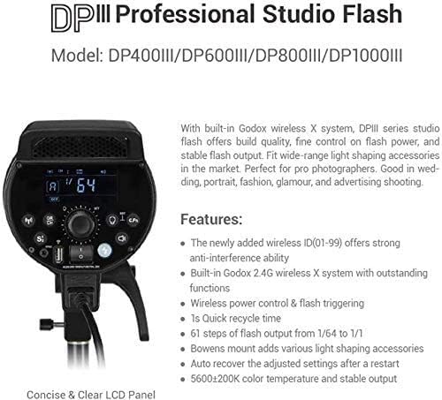Flash de estúdio profissional GODOX DP1000III 220V