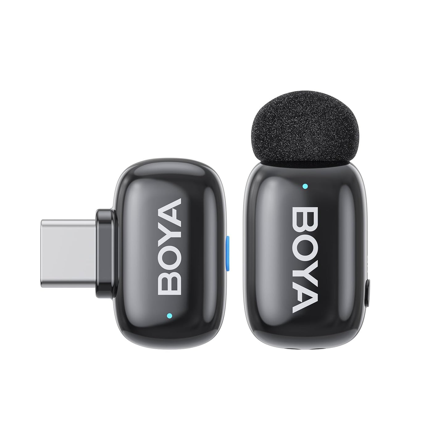 Microfone de lapela sem fio BOYA mini para Android/Tablets/PC com plugue USB C, redução de ruído