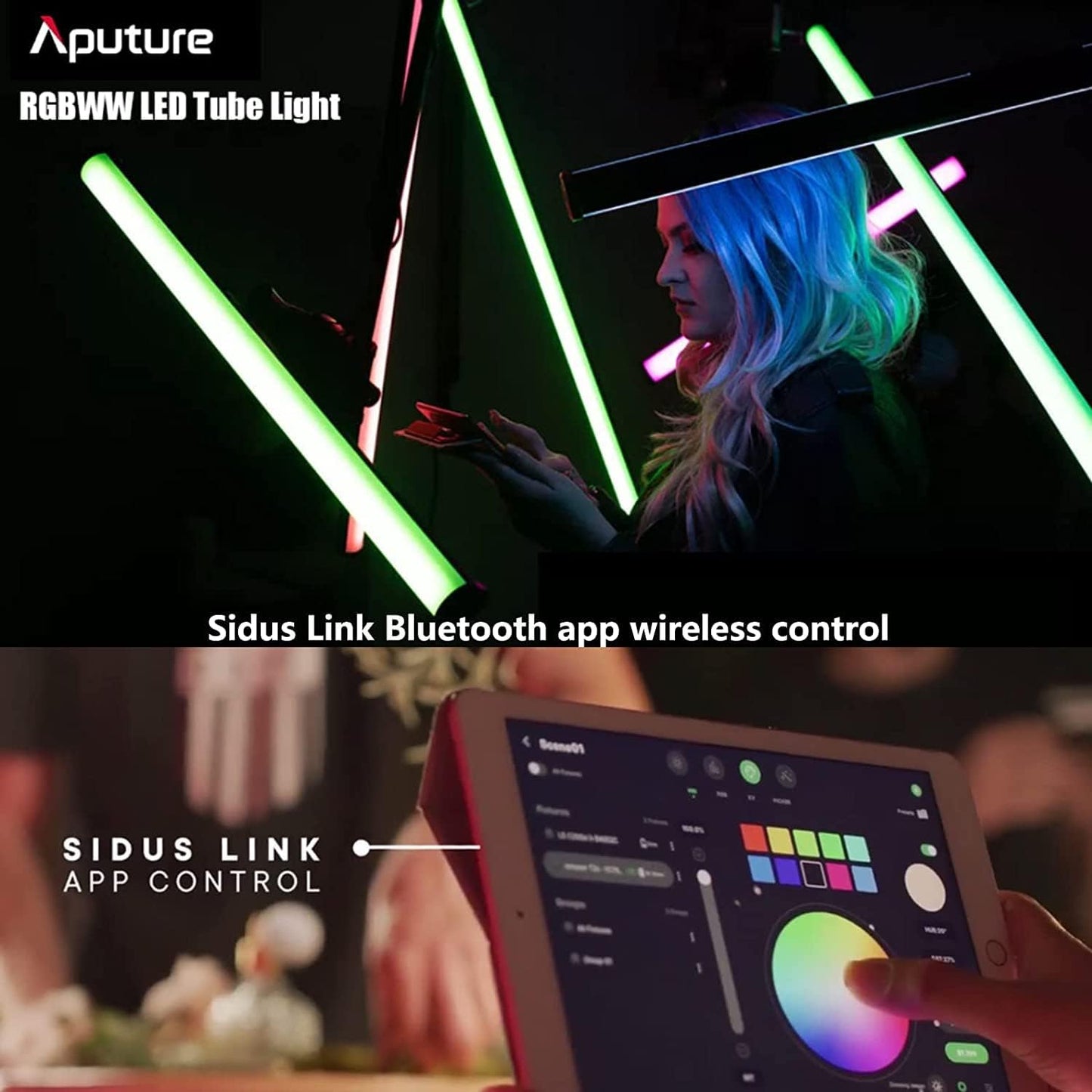 Tubo de luz LED RGB Aputure Amaran T2C