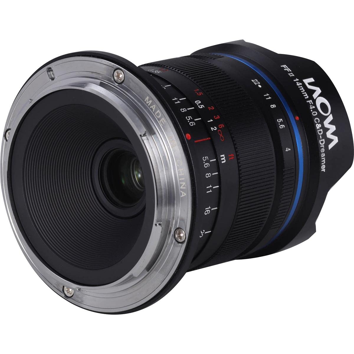 Lente Laowa 14mm f4 FF RL Zero-D grande angular com foco manual e quadro inteiro