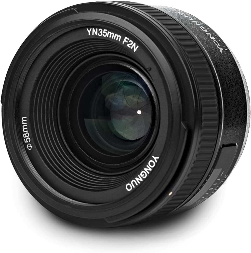 Lente YONGNUO YN35mm F2N para câmeras DSLR Nikon
