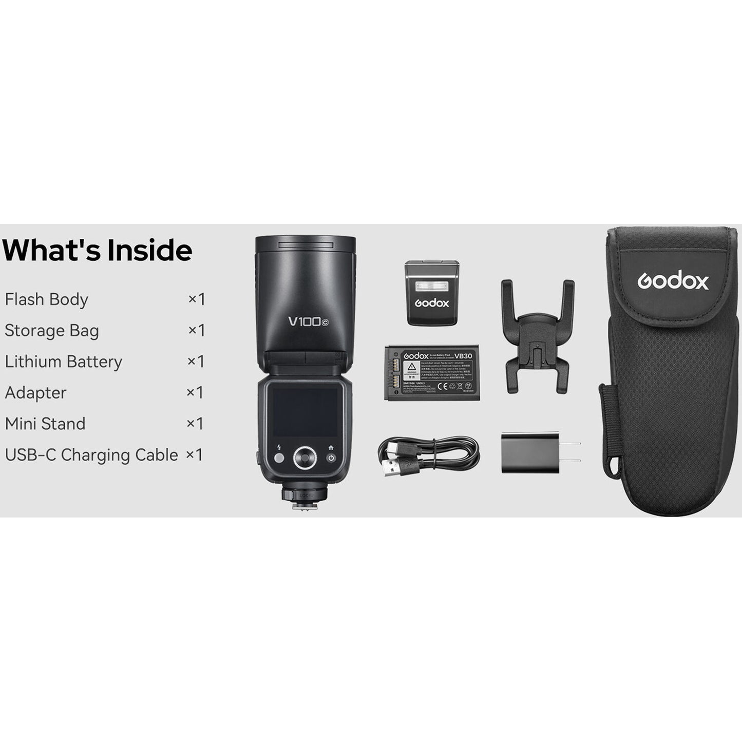 Flash Godox V100 para Canon
