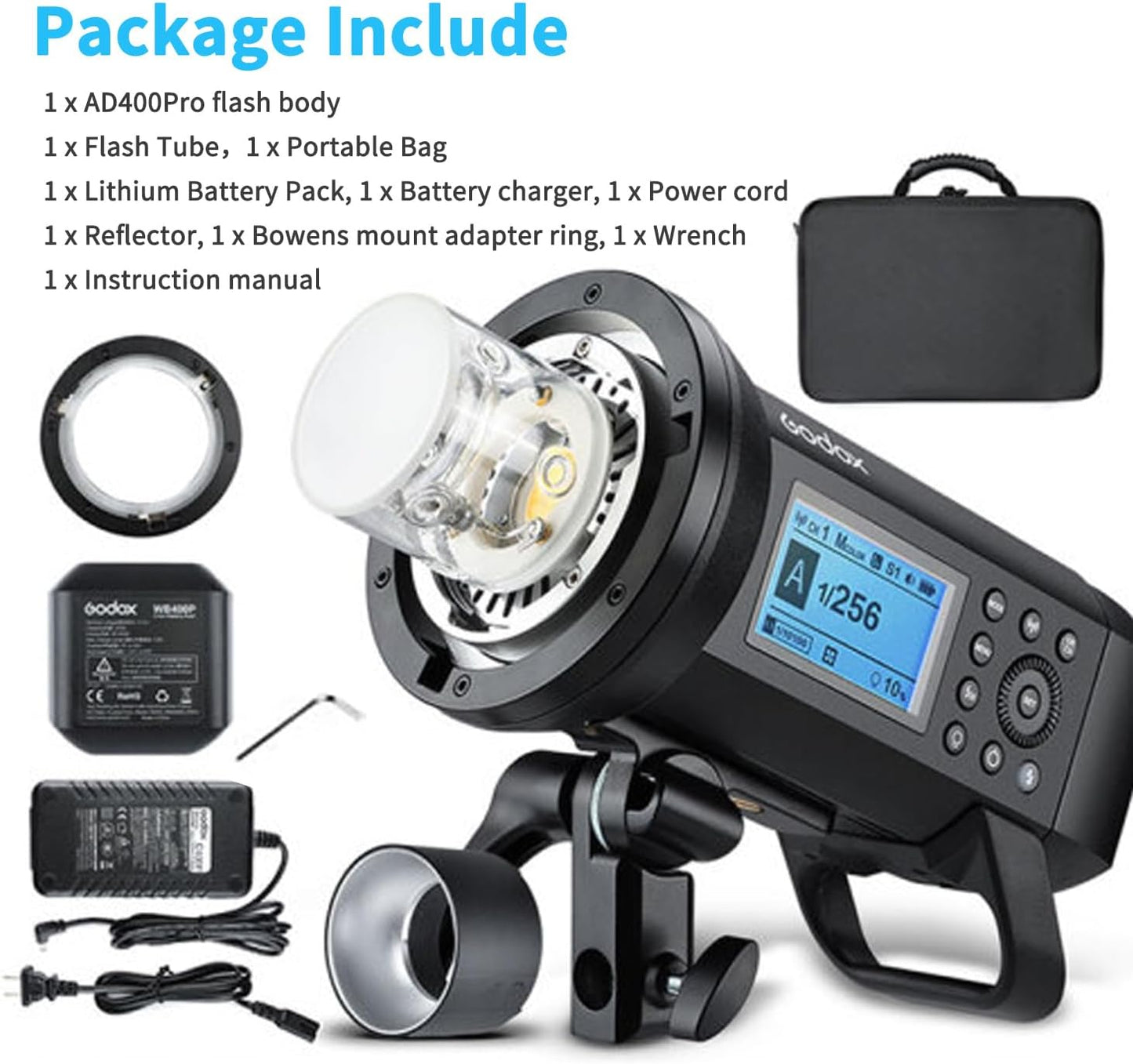 Godox AD400 Pro AD400Pro Flash Strobe para ambientes externos