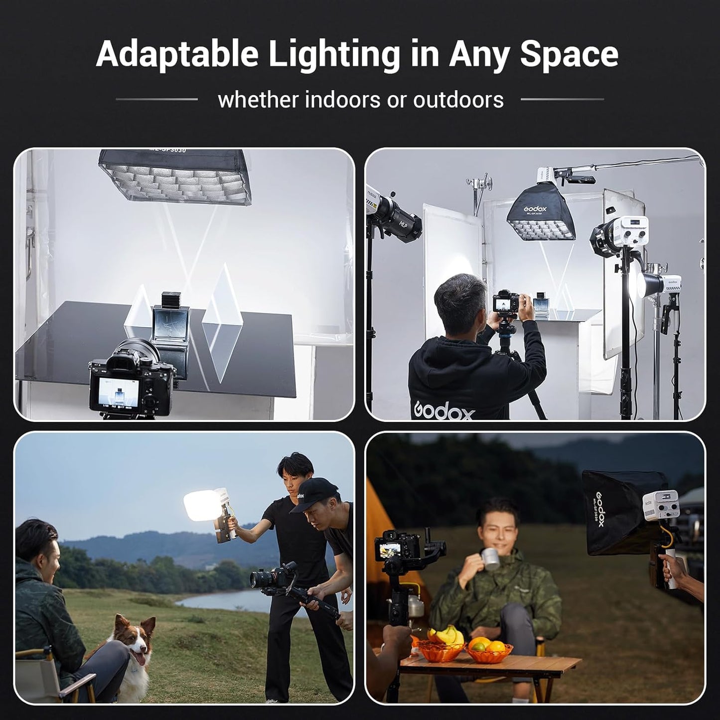 Godox ML60IIBi LED monolight bicolor (kit de punho de bateria AK-B01)