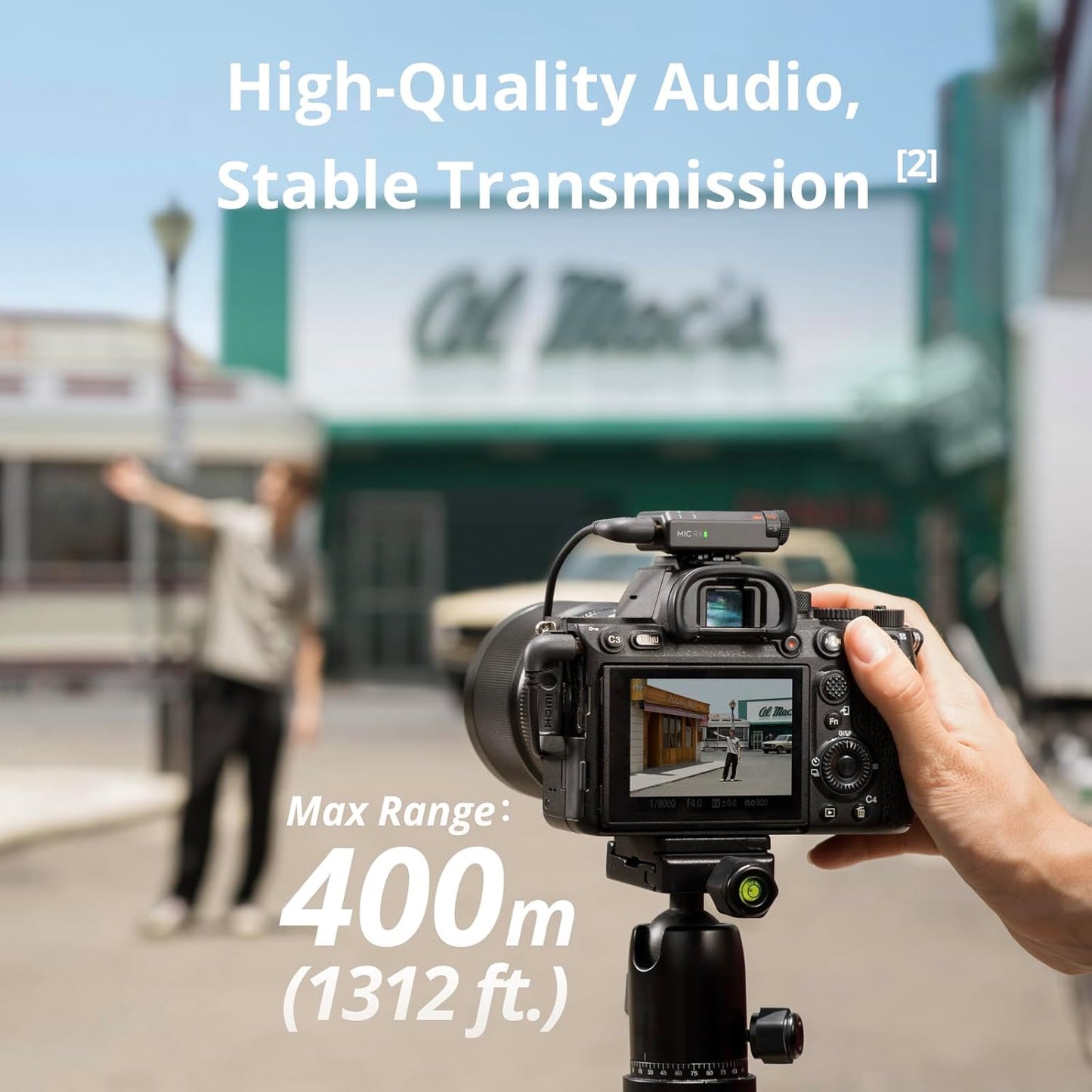 Sistema de microfone sem fio compacto DJI Mic Mini para 2 pessoas