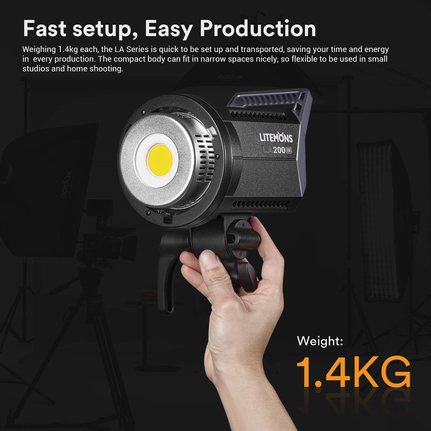 Luz de vídeo LED bicolor Godox LA200Bi