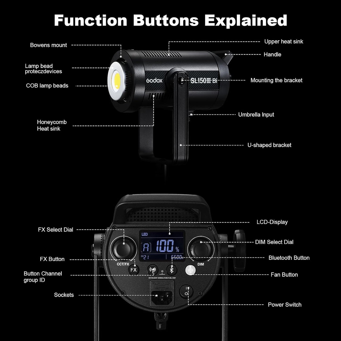 Godox SL150IIIBI Monolight LED bicolor