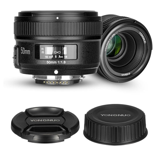 YONGNUO YN50mm F1.8N Cameras Lens for Nikon F-Mount