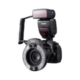 Flash de anel macro YONGNUO YN14EX II para câmeras DSLR Canon