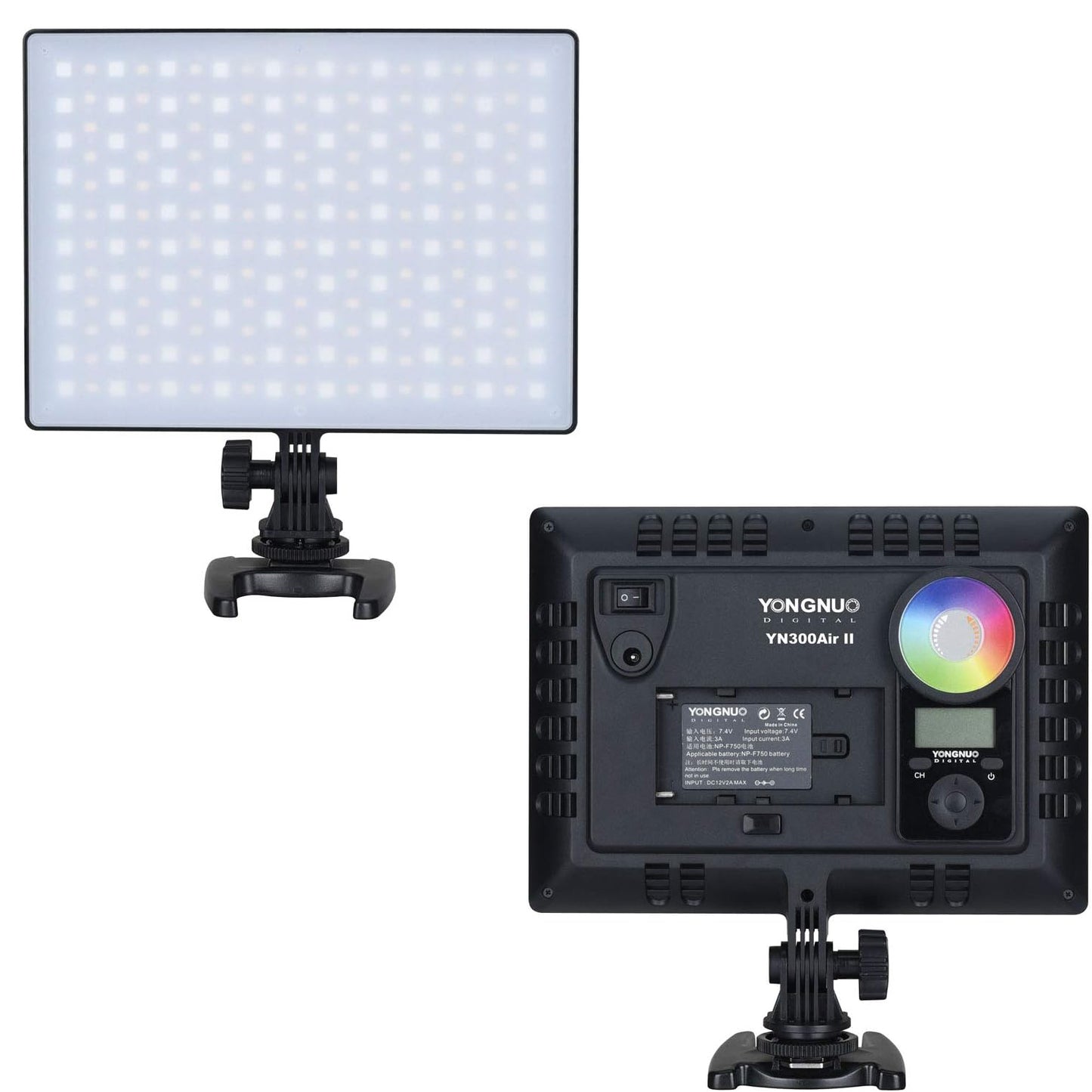 Painel de luz de vídeo LED YONGNUO YN300 Air II