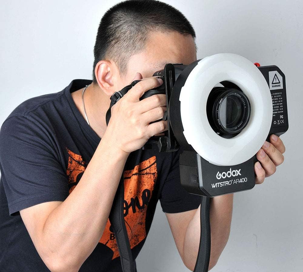 Flash de anel leve Godox Wistro AR400