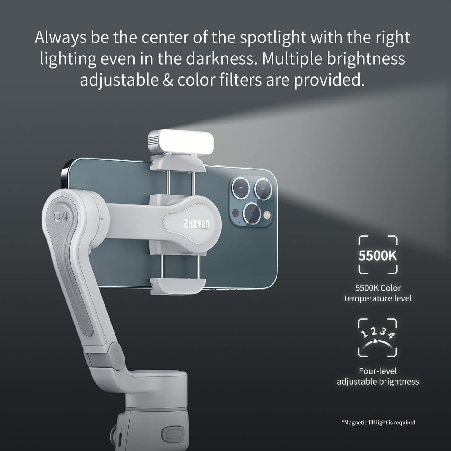Estabilizador de Gimbal Zhiyun Smooth Q4 para Smartphone
