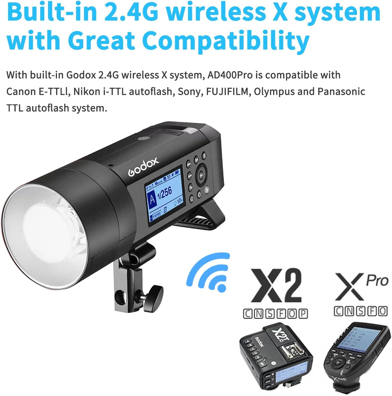 Godox AD400 Pro AD400Pro Flash Strobe para ambientes externos