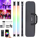 Kit de luz Godox TL60-K2/TL60-K4 Tubo de luz LED RGB colorido de 2700K a 6500K para vídeo