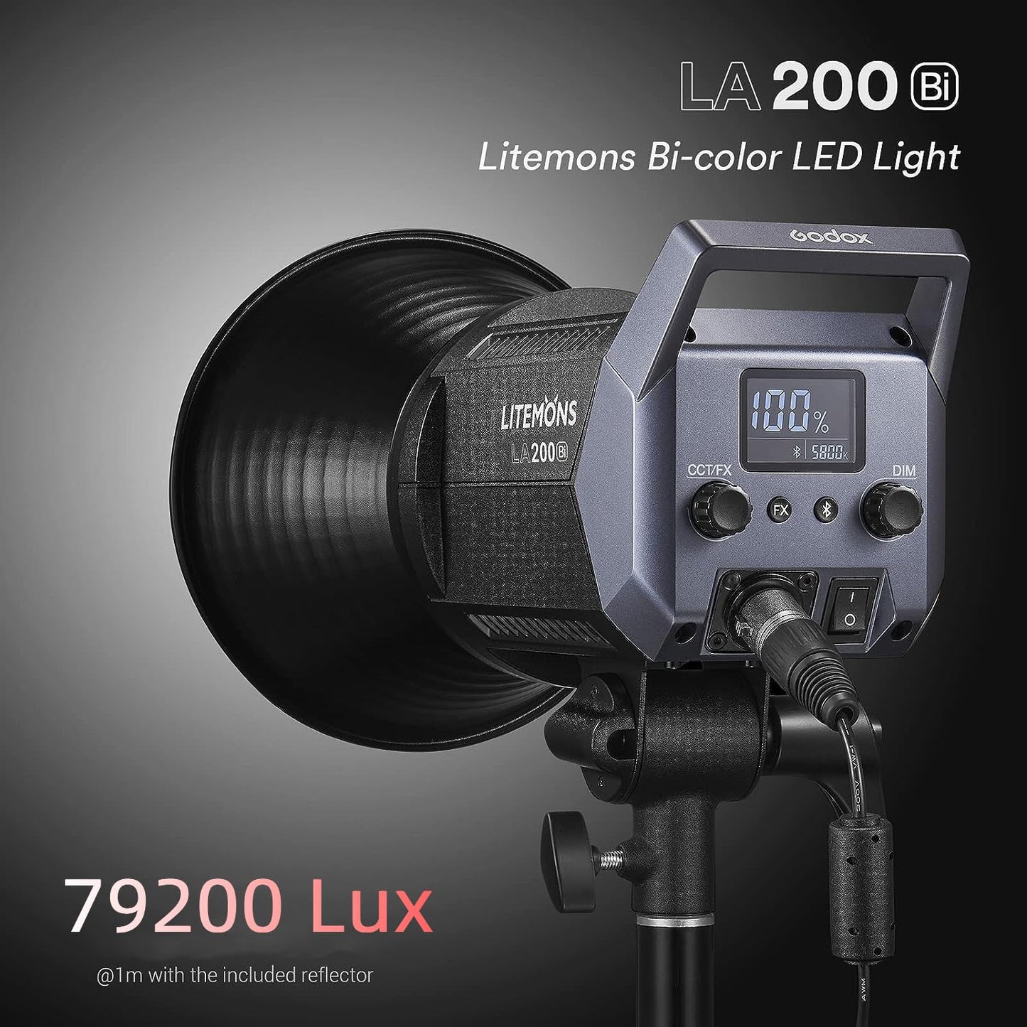 Luz de vídeo LED bicolor Godox LA200Bi