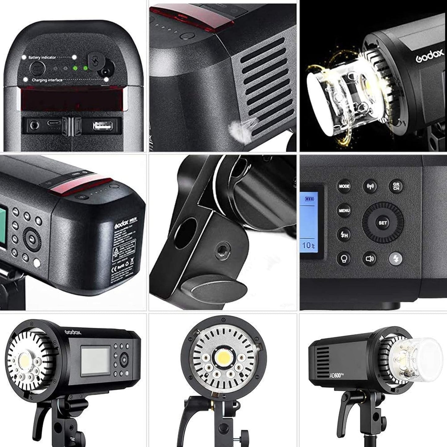 Godox AD600 Pro AD600Pro Luz estroboscópica para exteriores