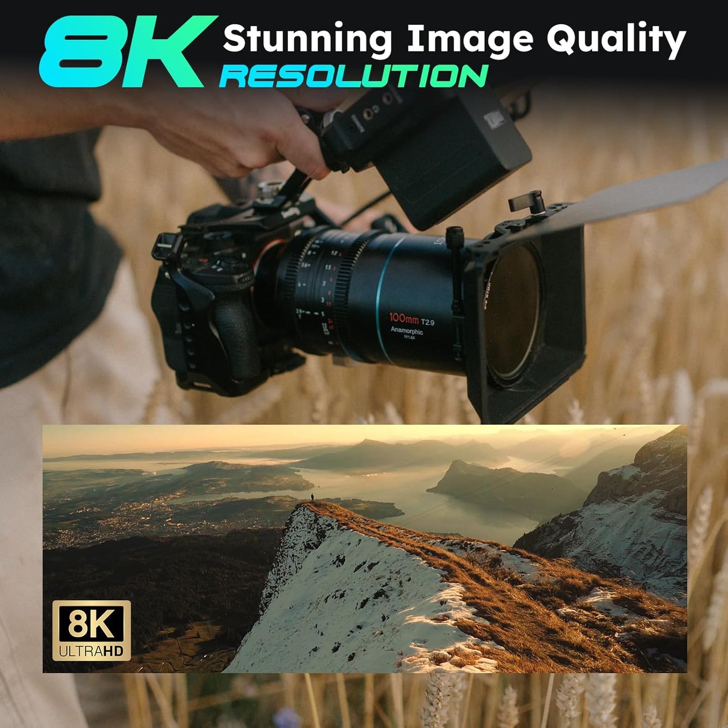 SIRUI 100mm T2.9 1.6X Full-Frame Anamorphic Lens Cinema Lens