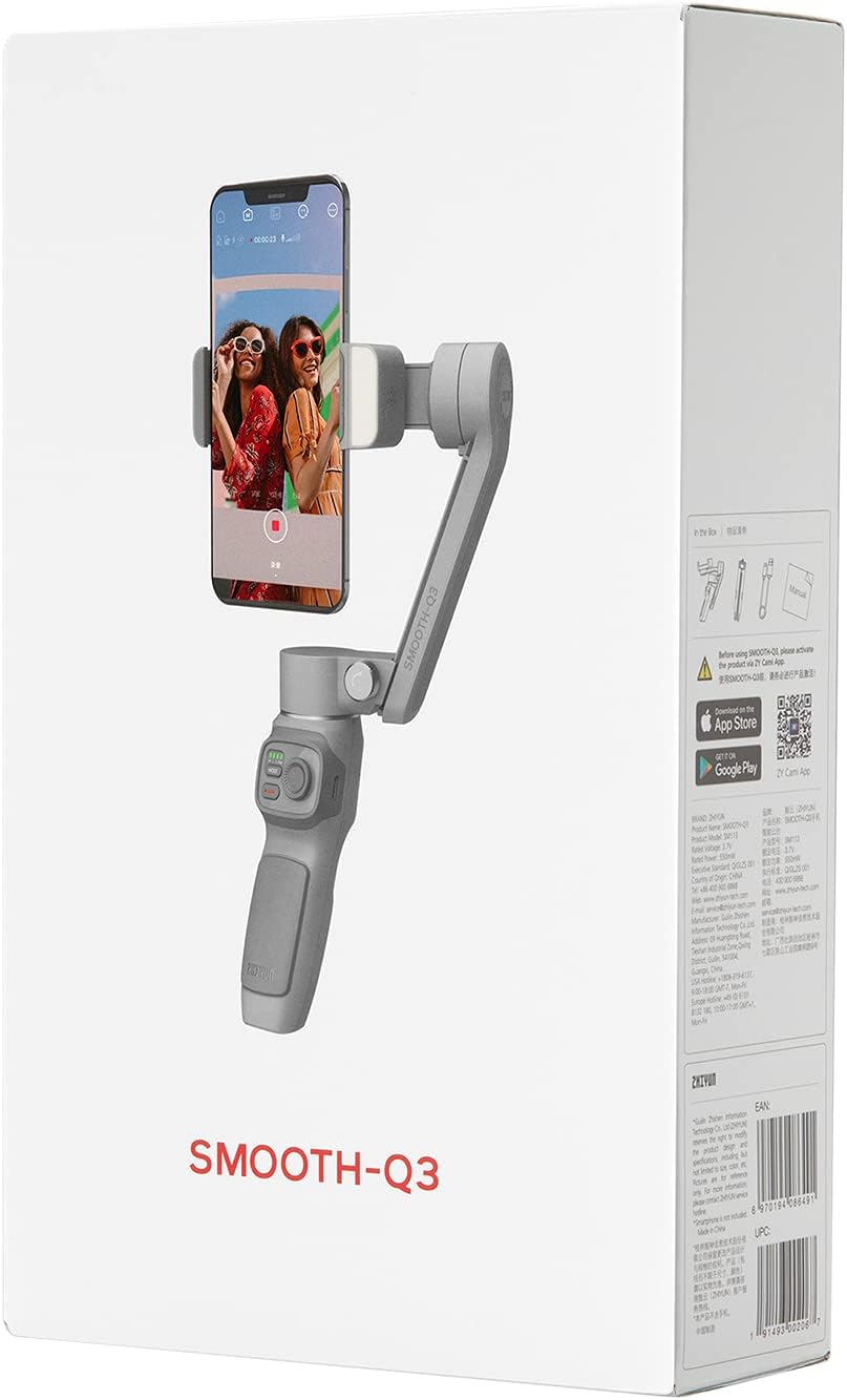 Zhiyun Smooth Q3, estabilizador de cardan de 3 eixos