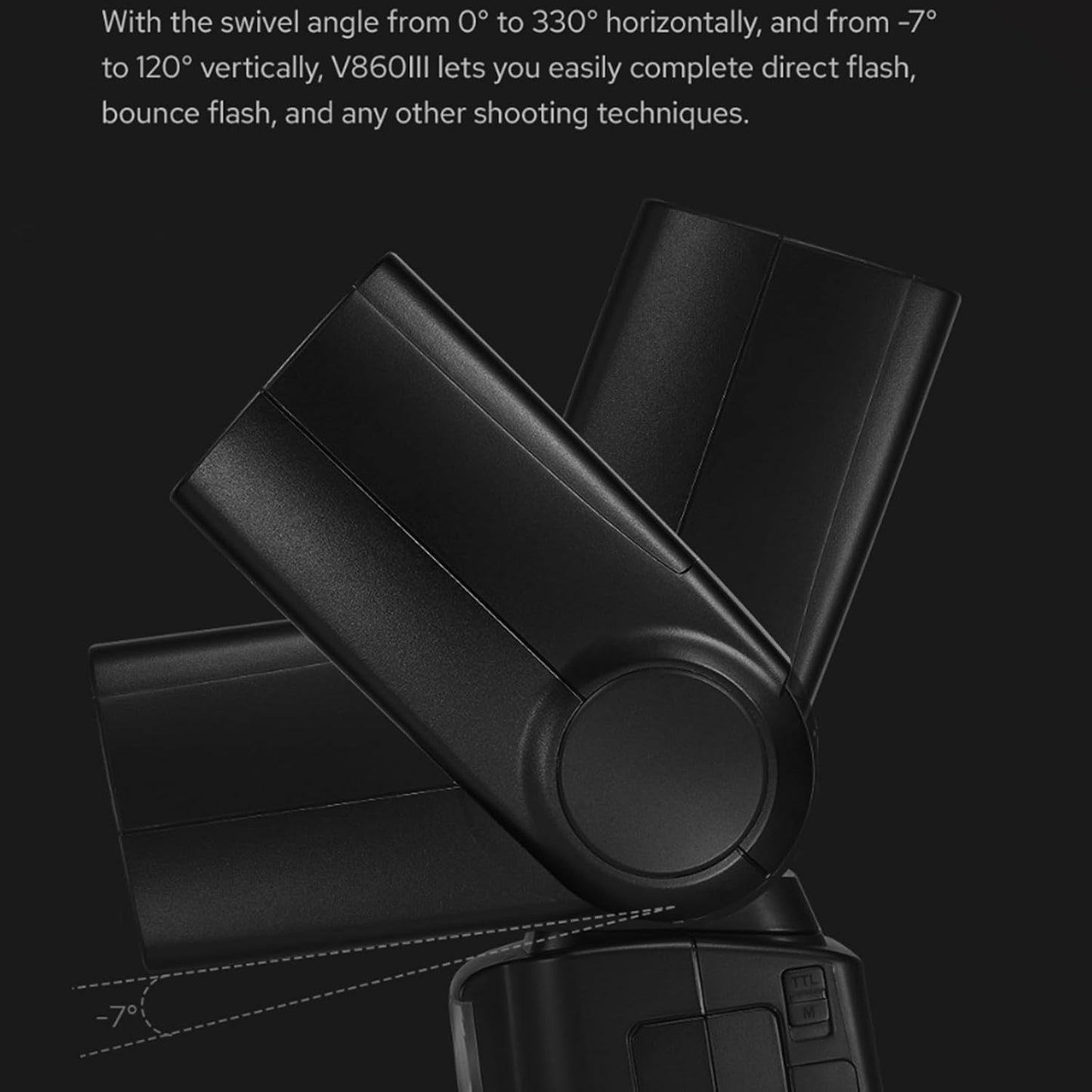 Godox V860III-S Flash para Câmera Sony Flash Speedlite Bateria de íons de lítio de 7,2 V/2600 mAh, 2,4 G sem fio HSS 1/8000, tempo de reciclagem de 1,5 s, 10 níveis, luz LED de modelagem para câmeras Sony